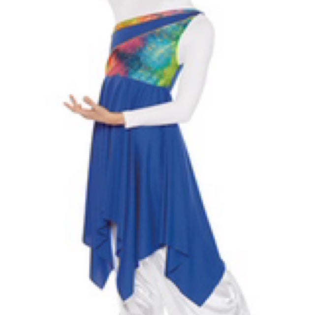 blue praise dance dress Eurotard - Simplicity Praise Dance Dress